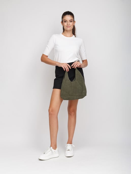 Giulia Monti Handtasche Militärgrün - Image 5