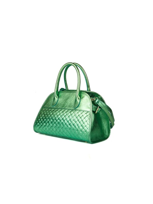 Giulia Monti Handtasche Grünes Metall - Image 2