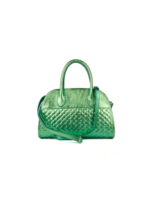 Giulia Monti Handtasche Grünes Metall - Image 3