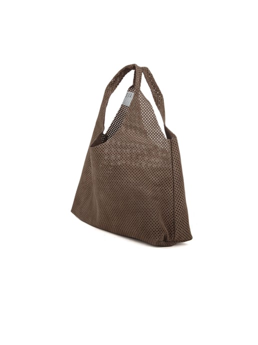 Giulia Monti Handtasche Grau Braun - Image 2