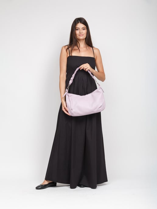 Giulia Monti Schultertasche Flieder - Image 5