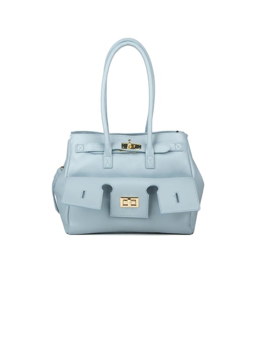 Giulia Monti Schultertasche Himmelblau - Image 4