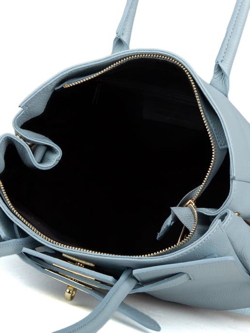 Giulia Monti Schultertasche Himmelblau - Image 5