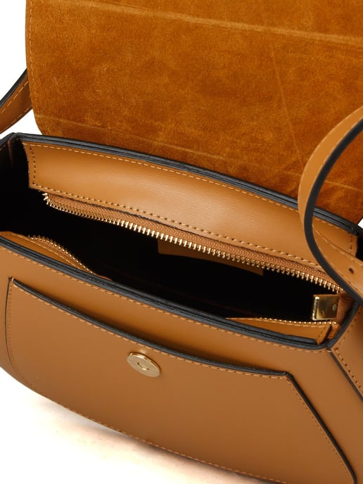Giulia Monti Schultertasche Hellbraun - Image 4