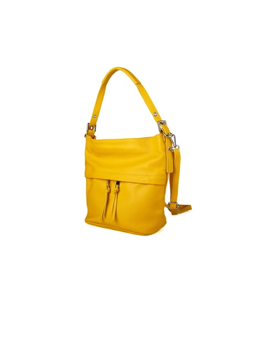 Giulia Monti Schultertasche Safran Gelb - Image 2