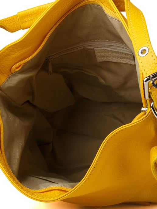 Giulia Monti Schultertasche Safran Gelb - Image 4