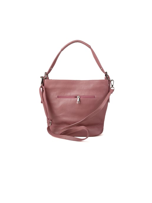 Giulia Monti Schultertasche Blasses Pflaumenlila oder Korallpink - Image 3