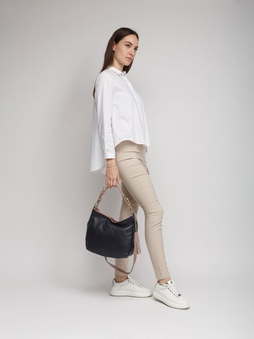 Giulia Monti Schultertasche Marine Nude - Image 5