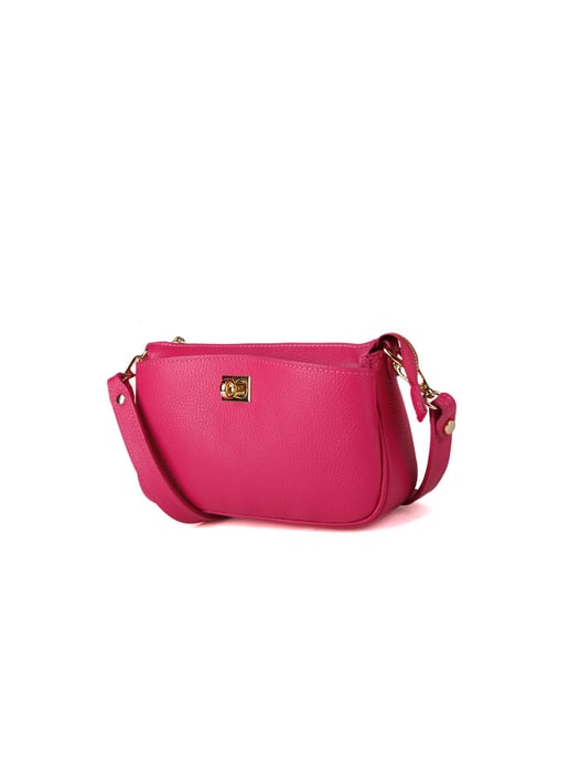Giulia Monti Schultertasche Fuchsia - Image 2
