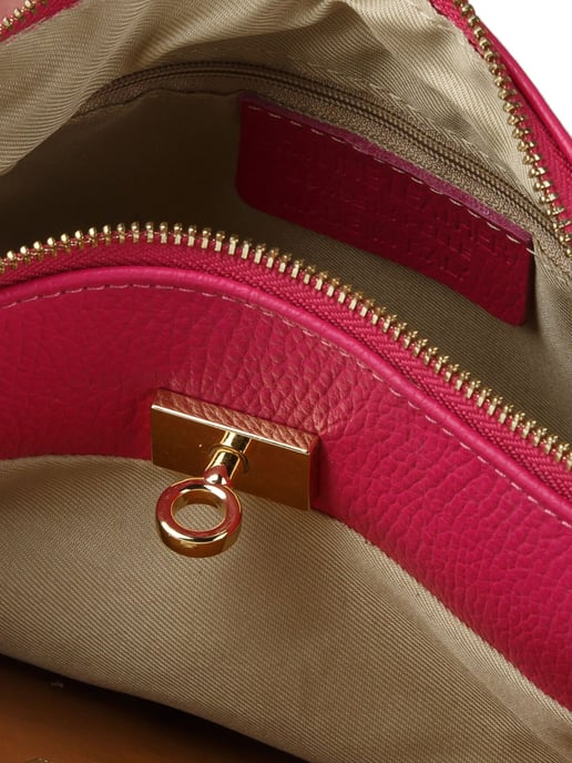 Giulia Monti Schultertasche Fuchsia - Image 4