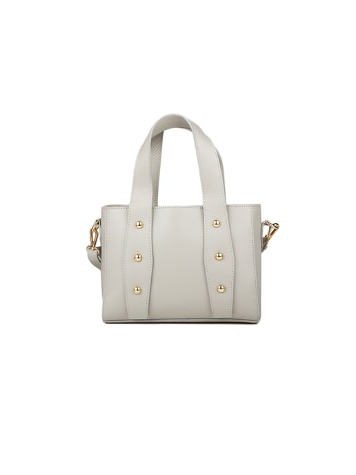 Giulia Monti Schultertasche Hellgrau - Image 1