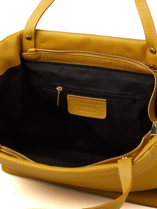 Giulia Monti Schultertasche Senf - Image 4