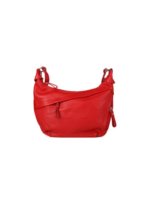 Giulia Monti Schultertasche Klassik Rot - Image 1