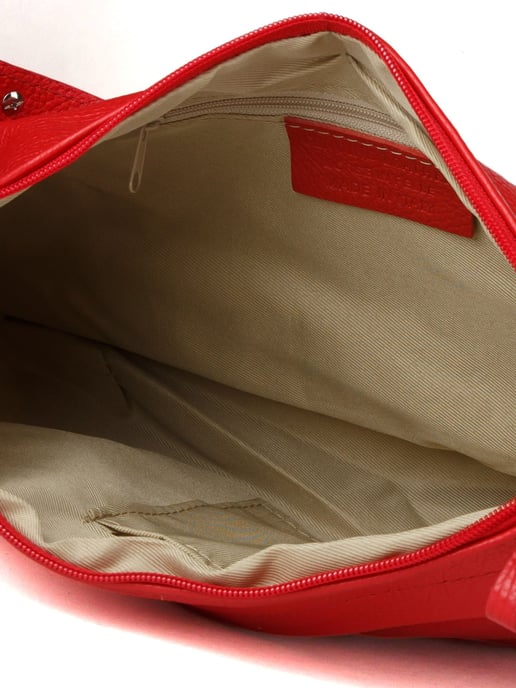Giulia Monti Schultertasche Klassik Rot - Image 4