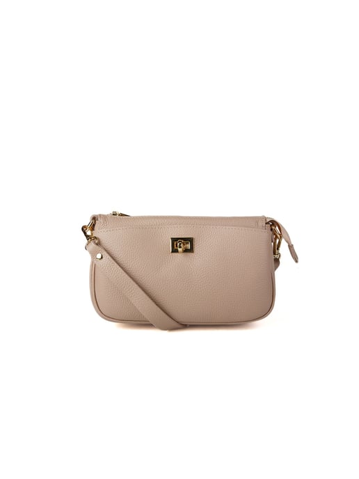 Giulia Monti Schultertasche Rosa Damast - Image 1