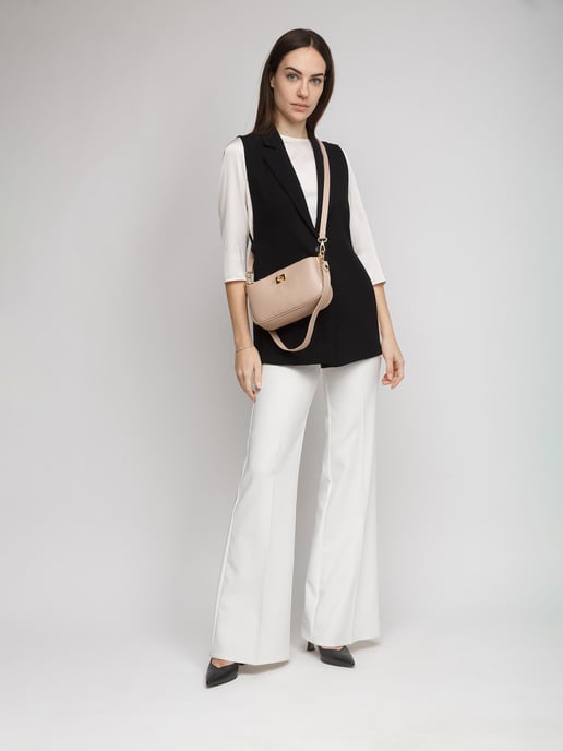 Giulia Monti Schultertasche Rosa Damast - Image 5