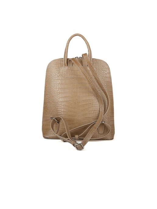 Giulia Monti Rucksack Grau Beige - Image 3
