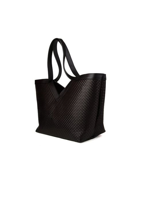 Giulia Monti Shopper Tasche Schwarz - Image 2