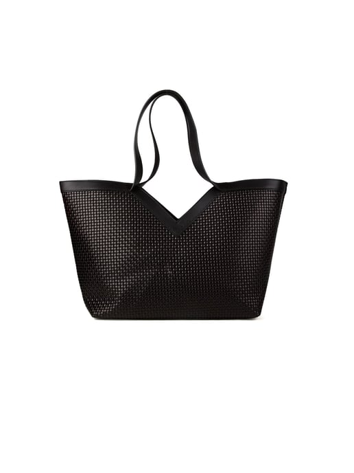 Giulia Monti Shopper Tasche Schwarz - Image 3