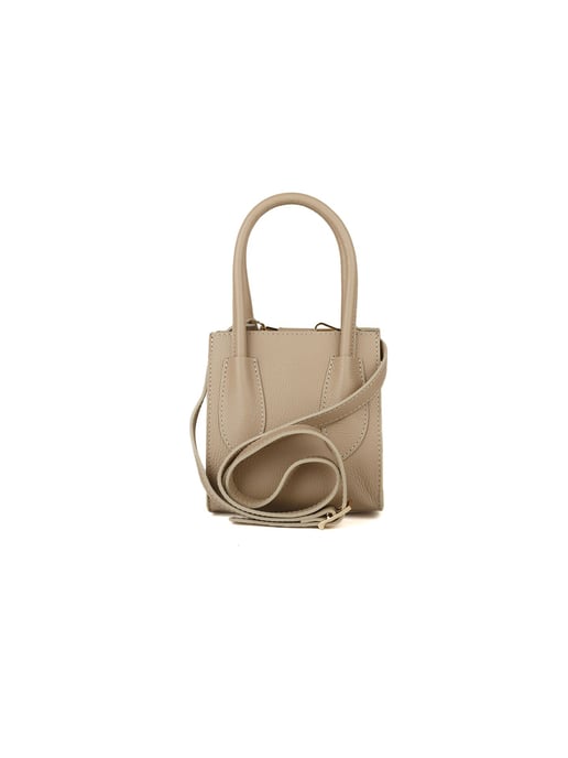 Giulia Monti Tote Bag Grau Beige - Image 3