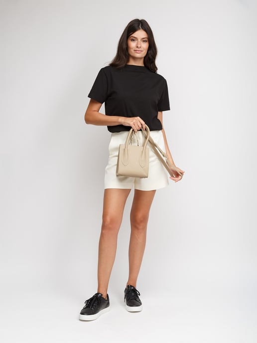 Giulia Monti Tote Bag Grau Beige - Image 5