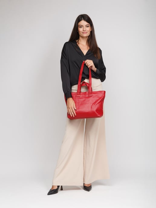 Giulia Monti Tote Bag Klassisches Rot - Image 5