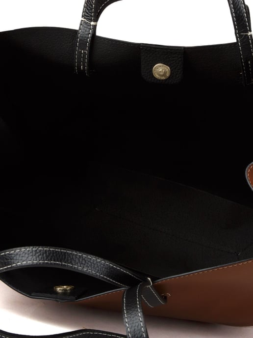 Giulia Monti Tragetasche Goldbraun Schwarz - Image 4