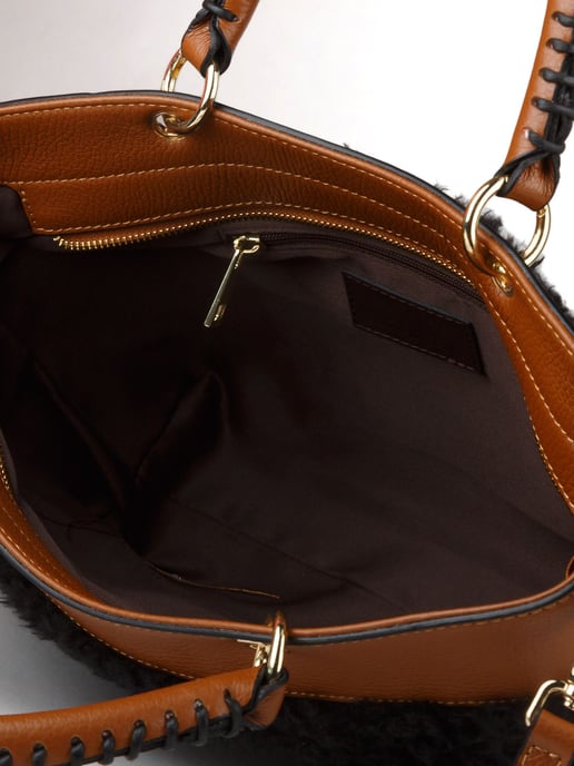 Giulia Monti Tote Bag T.Nero+Cuoio - Image 4