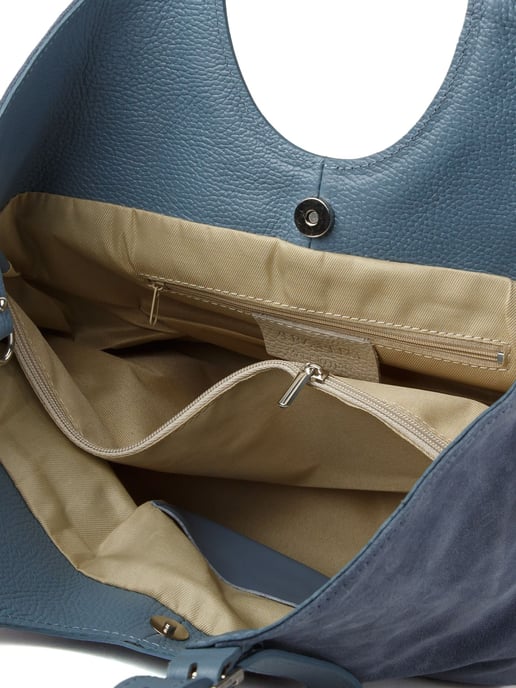 Giulia Monti Tote Tasche Stahlblau - Image 4
