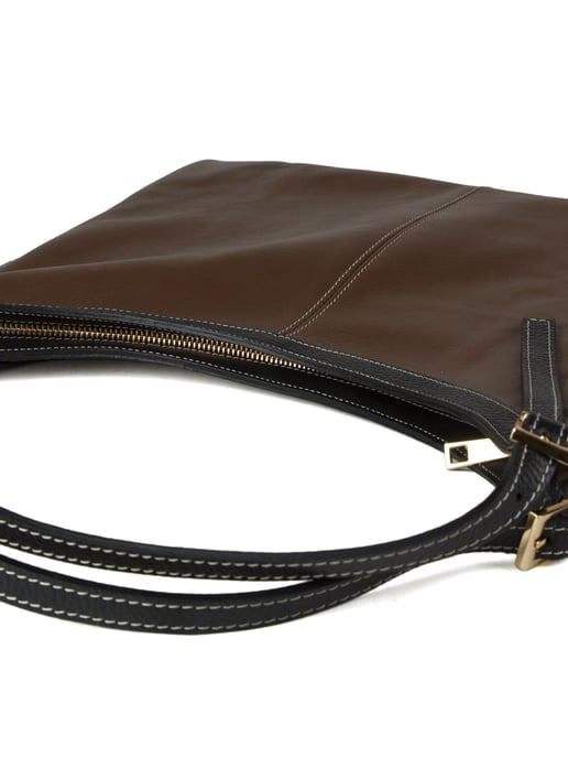 Giulia Monti Tote Bag Braun Schwarz - Image 4