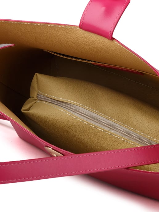 Giulia Monti Einkaufstasche Fuchsia - Image 4