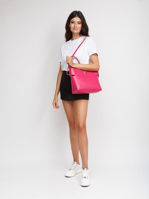 Giulia Monti Einkaufstasche Fuchsia - Image 5