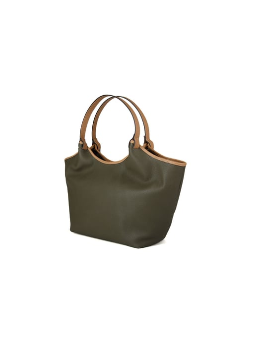 Giulia Monti Tote Bag Militärgrün Beige - Image 2