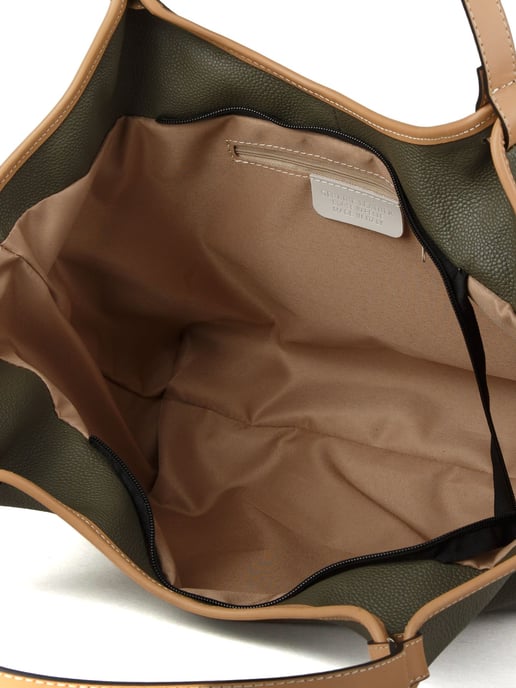 Giulia Monti Tote Bag Militärgrün Beige - Image 3