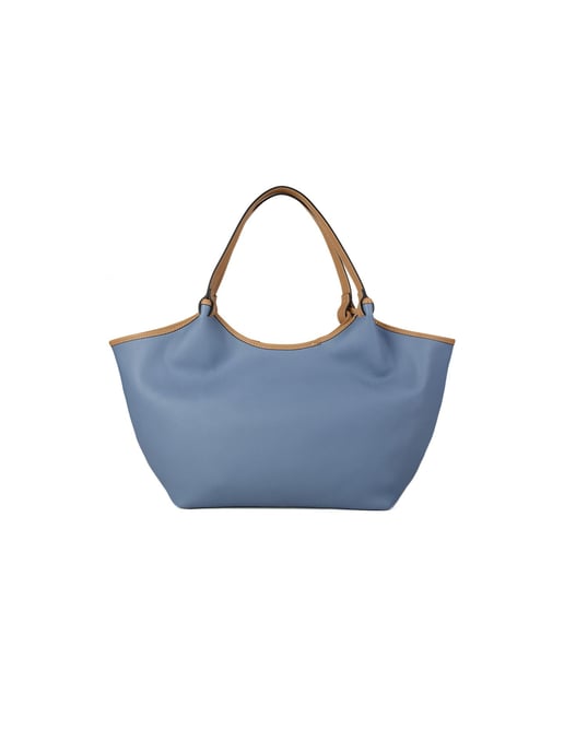 Giulia Monti Tote Bag Himmelblau Braun - Image 1