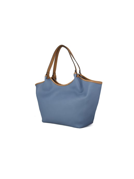 Giulia Monti Tote Bag Himmelblau Braun - Image 2