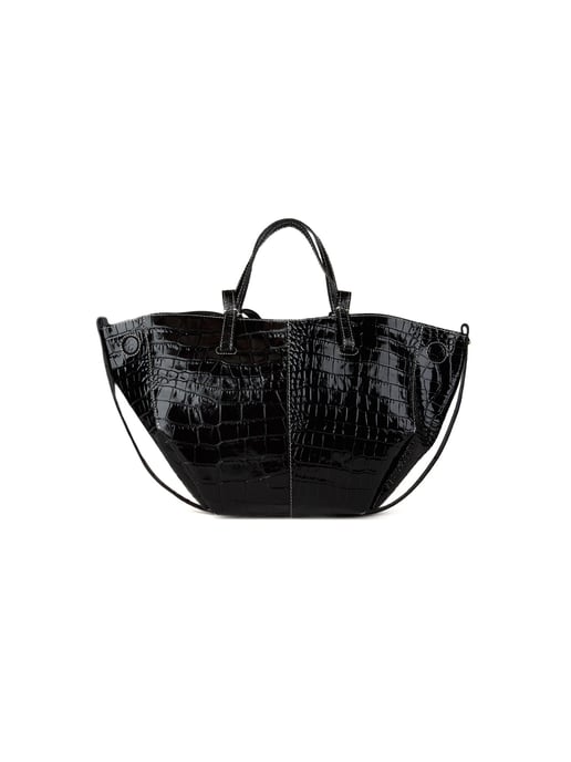 Giulia Monti Shopper Tasche Schwarz - Image 1