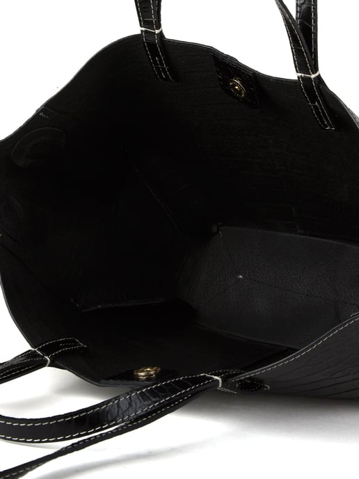 Giulia Monti Shopper Tasche Schwarz - Image 4