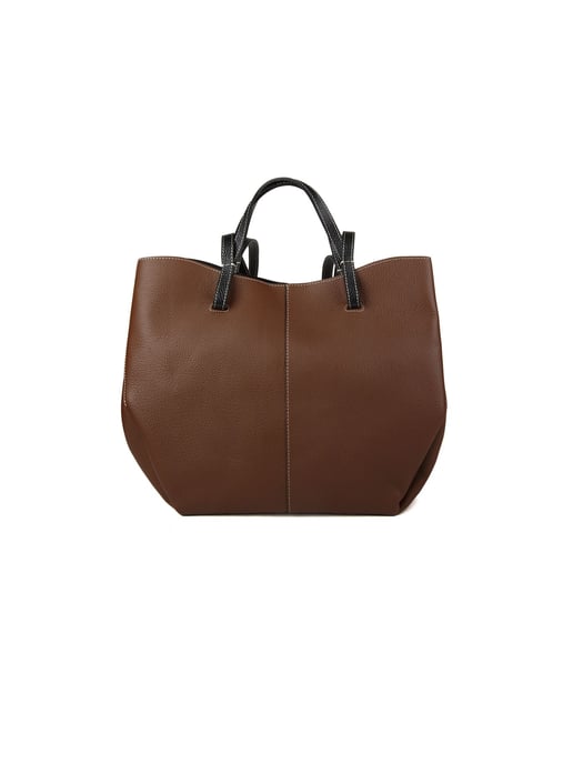 Giulia Monti Tote Bag Walnussbraun Schwarz - Image 1