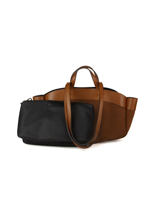 Giulia Monti Schultertasche Goldbraun - Image 3