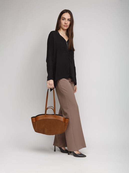 Giulia Monti Schultertasche Goldbraun - Image 5