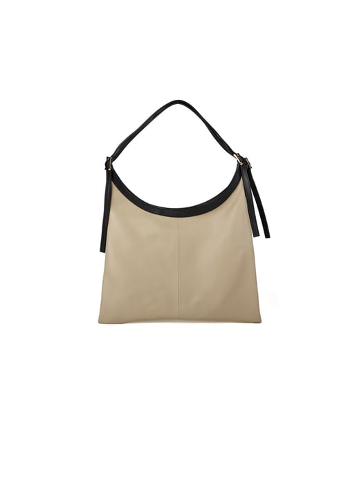 Giulia Monti Umhängetasche Hellbeige Schwarz - Image 1