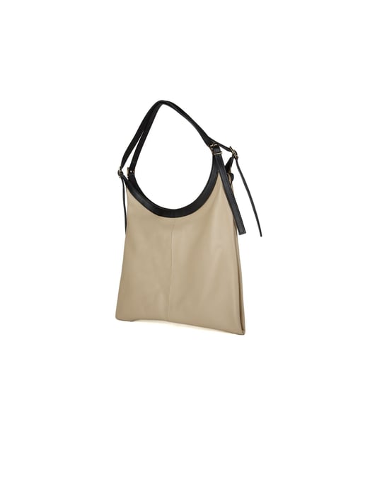 Giulia Monti Umhängetasche Hellbeige Schwarz - Image 2