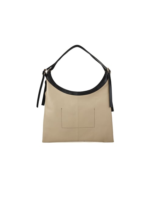 Giulia Monti Umhängetasche Hellbeige Schwarz - Image 3
