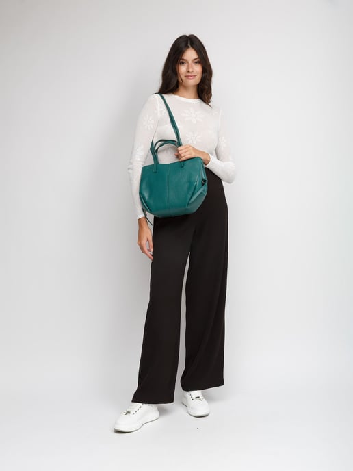 Giulia Monti Tragetasche Dunkles Teal - Image 5