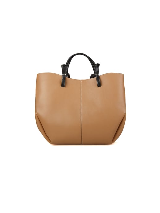 Giulia Monti Handtasche Grau Beige Schwarz - Image 1