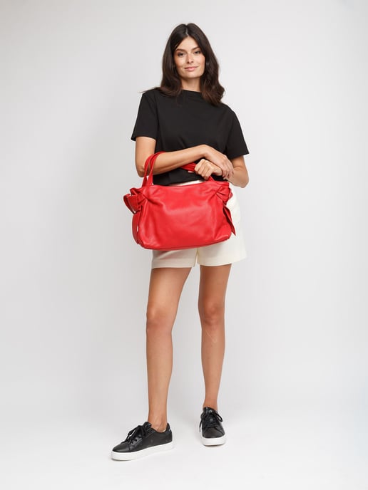 Giulia Monti Tragetasche, klassisches Design - Rot - Image 5