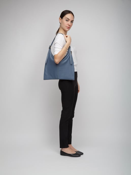 Giulia Monti Tote Bag Stahlblau - Image 5