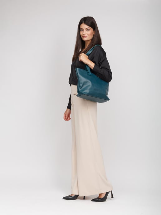 Giulia Monti Tote Bag Dunkles Petrol - Image 5
