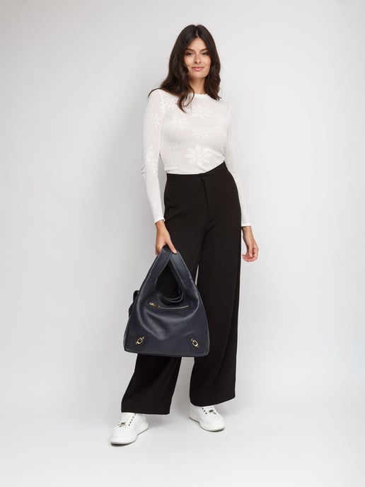 Giulia Monti Schultertasche Nachtblau - Image 5